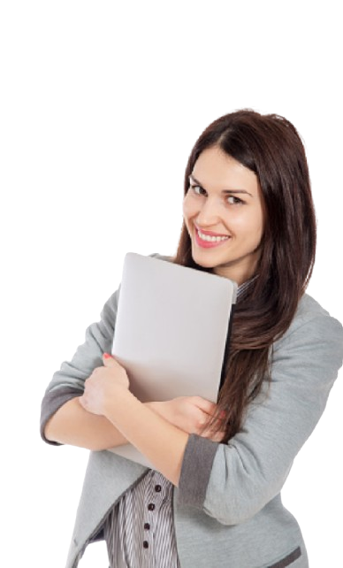 Women with notebook